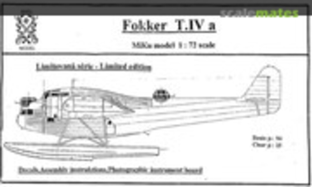 1:72 Fokker T.IVa (MiKu 72031)