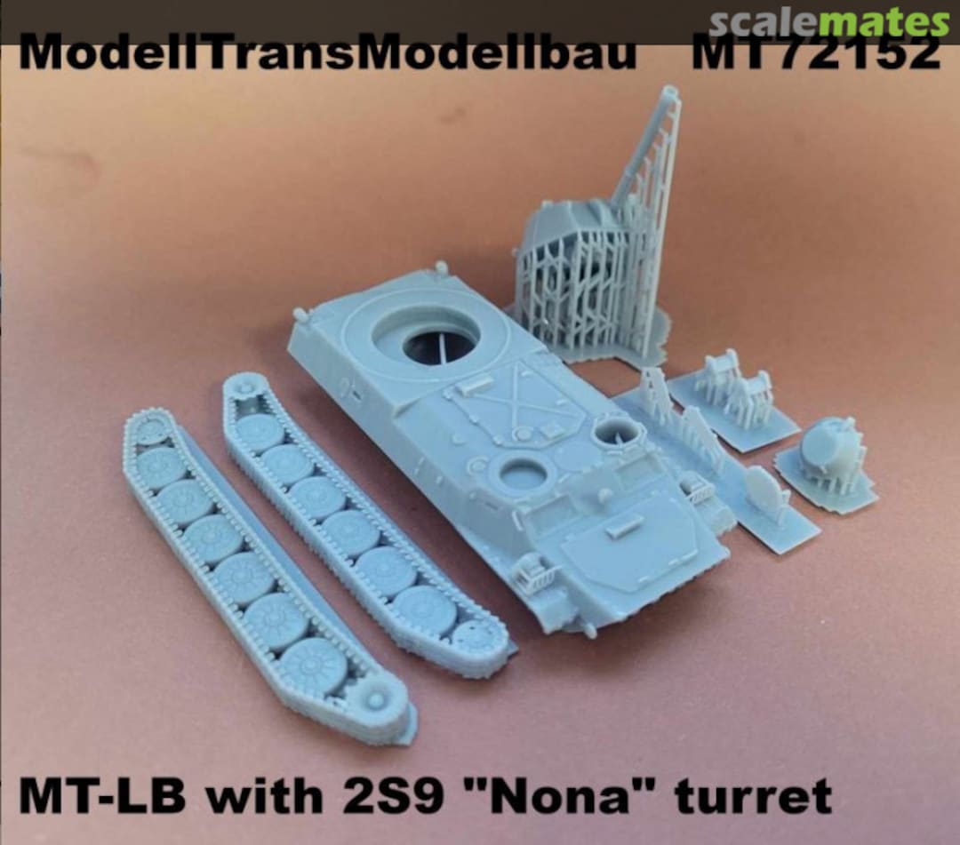 Boxart MT-LB w 2S9 "Nona" turret MT72152 Modell Trans Modellbau