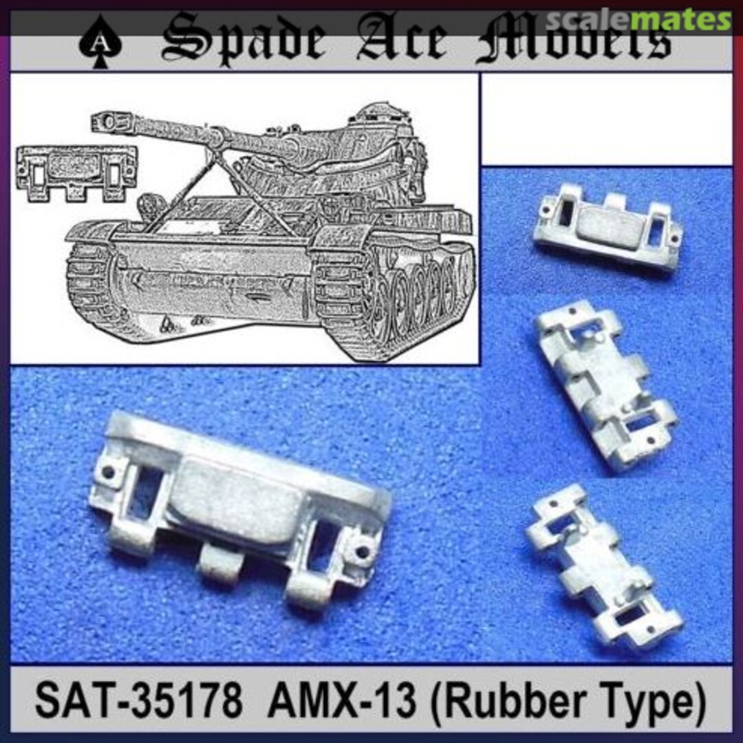 Boxart AMX-13(Rubber Type) Metal tracks SAT-35178 Spade Ace Models