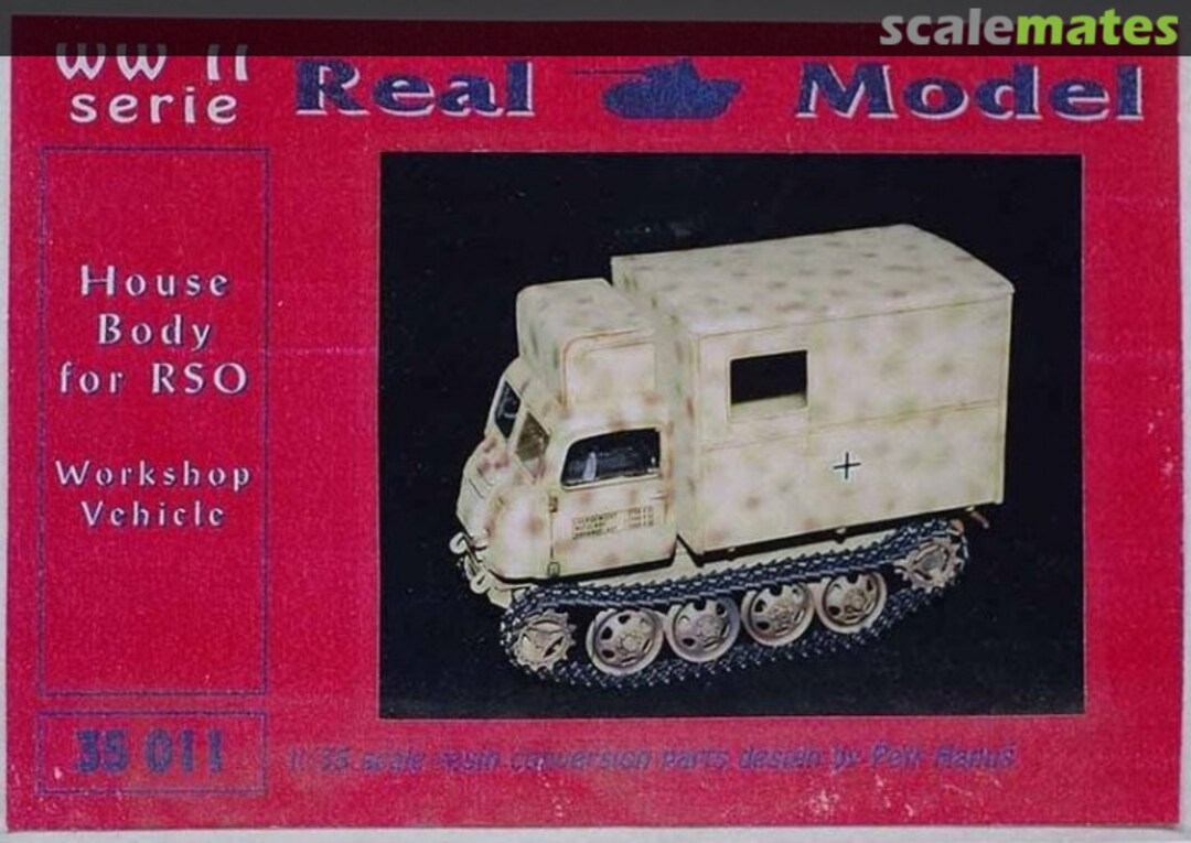 Boxart House Body for RSO (Workshop Vehicle) rm35012 Real Model