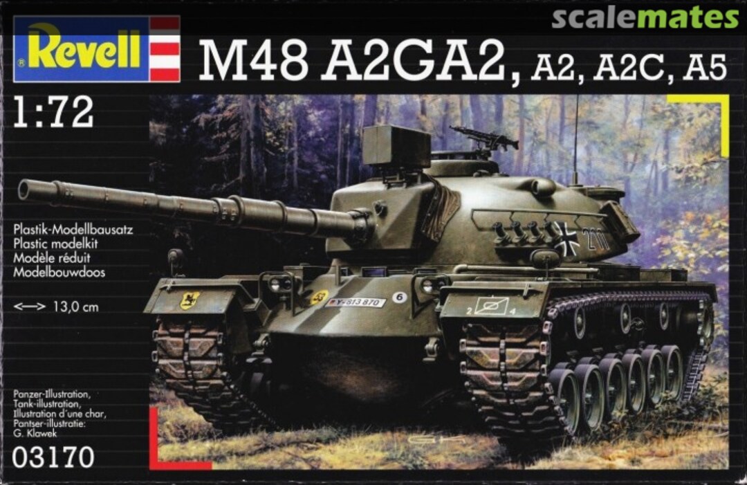 Boxart M48 A2GA2, A2, A2C, A5 03170 Revell