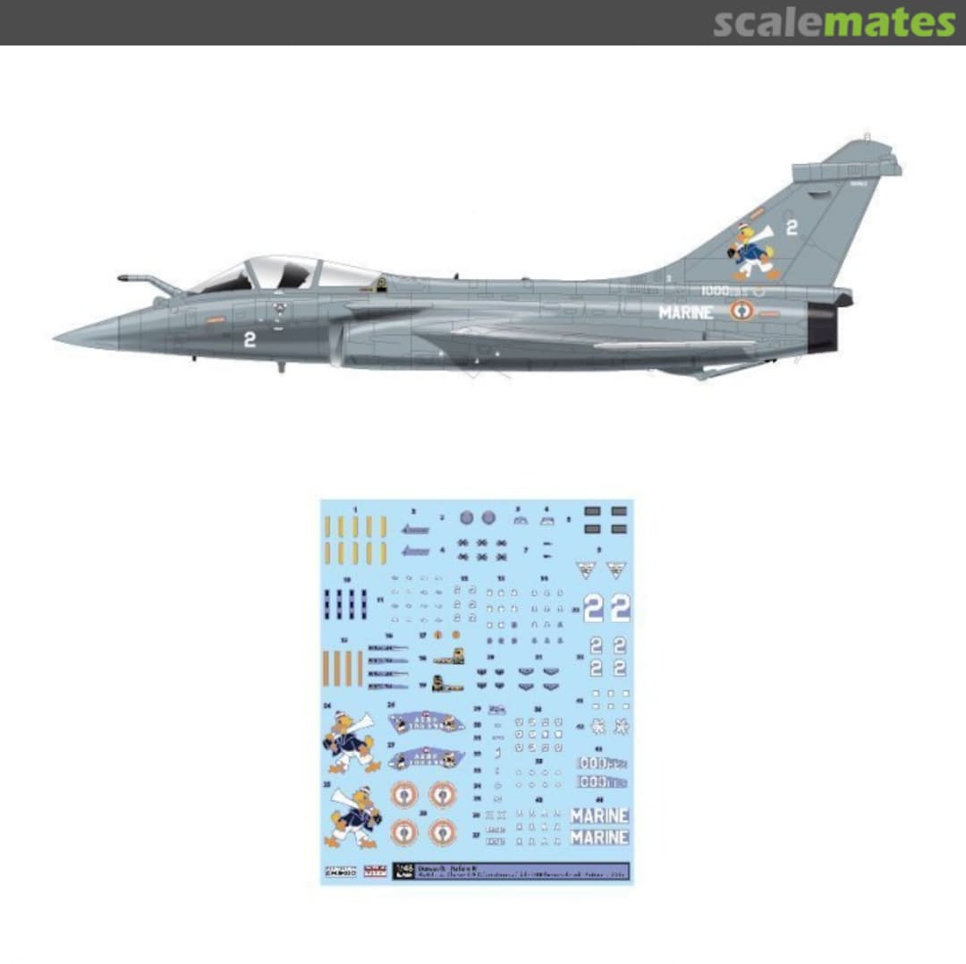 Boxart Dassault Rafale M Flottille de Chasse 12F Decoration speciale 1000 heures de vol - automne 2005 WD48039 Monokio