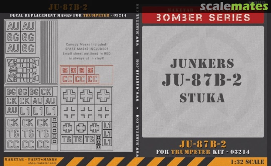 Boxart Junkers Ju 87B-2 Stuka MM32112 Maketar