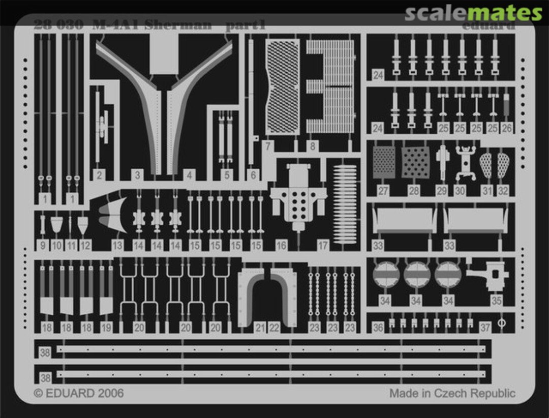 Boxart M-4A1 Sherman 28030 Eduard