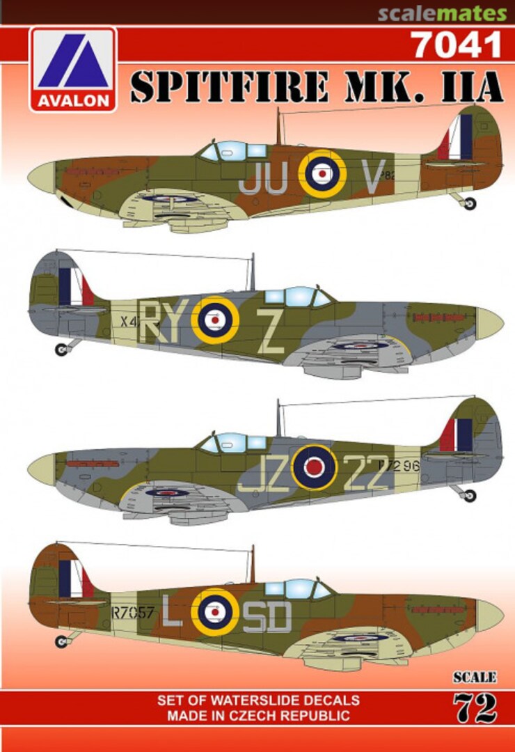 Boxart Spitfire MK. IIA 7041 Avalon Decals