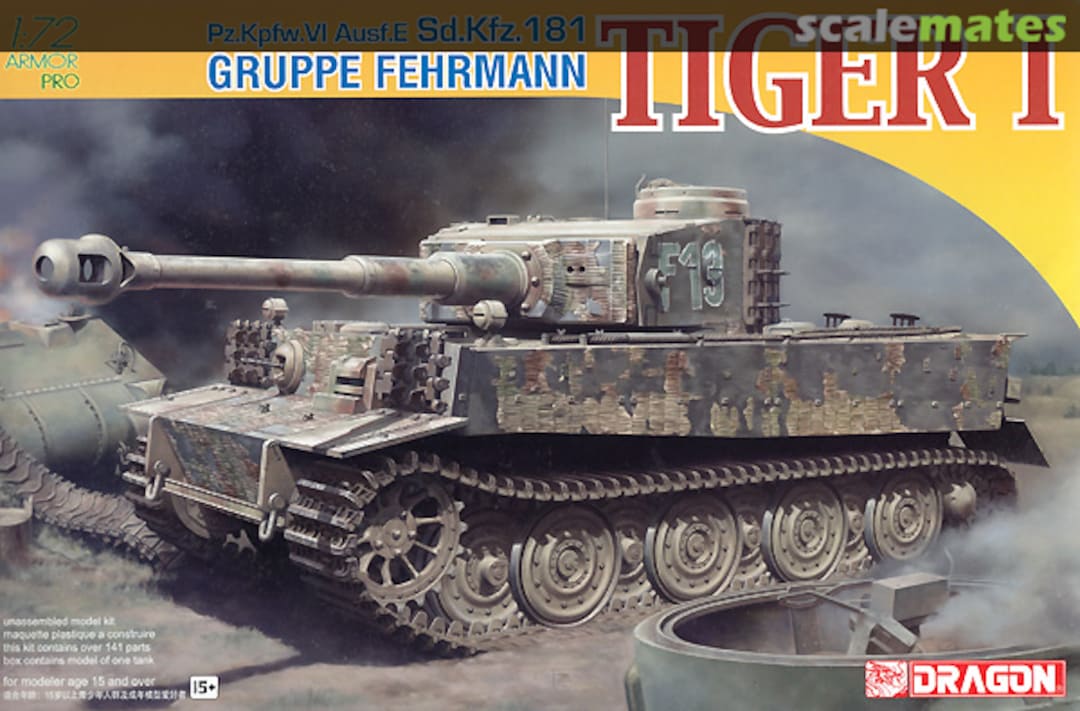 Boxart Sd.Kfz.181 Tiger I Gruppe Fehrmann 7368 Dragon