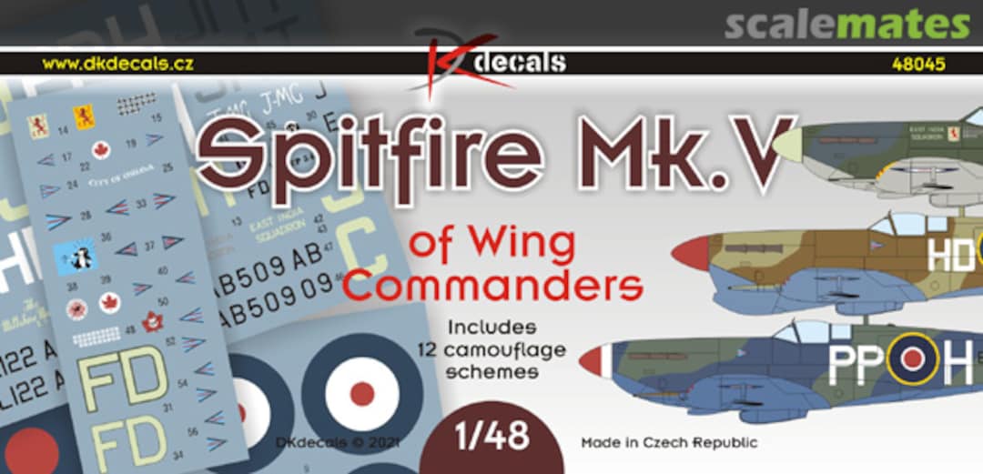 Boxart Supermarine Spitfire Mk.V of Wing Commanders 48045 DK Decals