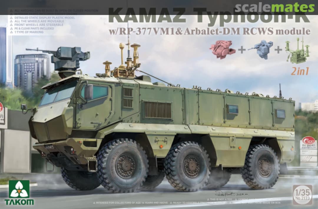 Boxart KAMAZ Typhoon-K 2173 Takom