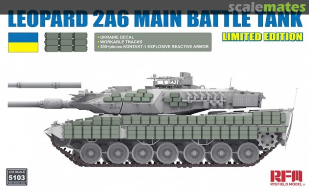 Boxart Leopard 2A6 Main Battle Tank RM-5103 Rye Field Model