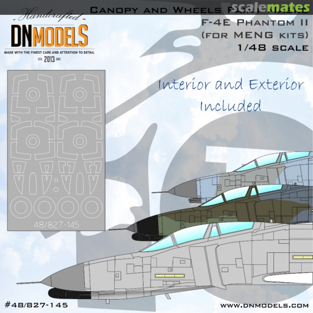 Boxart F-4E / F-4G Phantom II Canopy & Wheels Paint Masks 48/827-145 DN Models