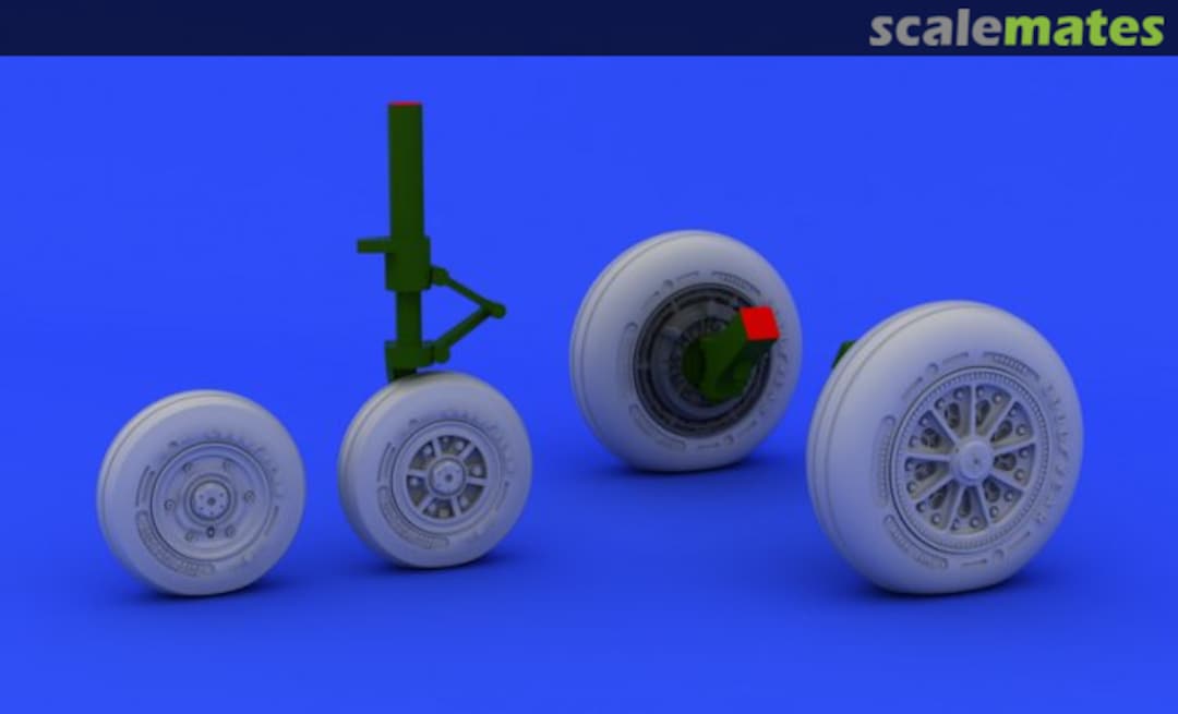 Boxart F-104 undercarriage wheels late 648181 Eduard