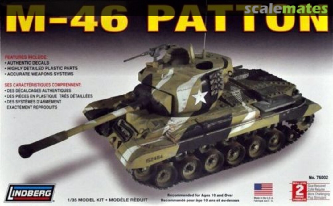 Boxart M-46 Patton 76002 Lindberg