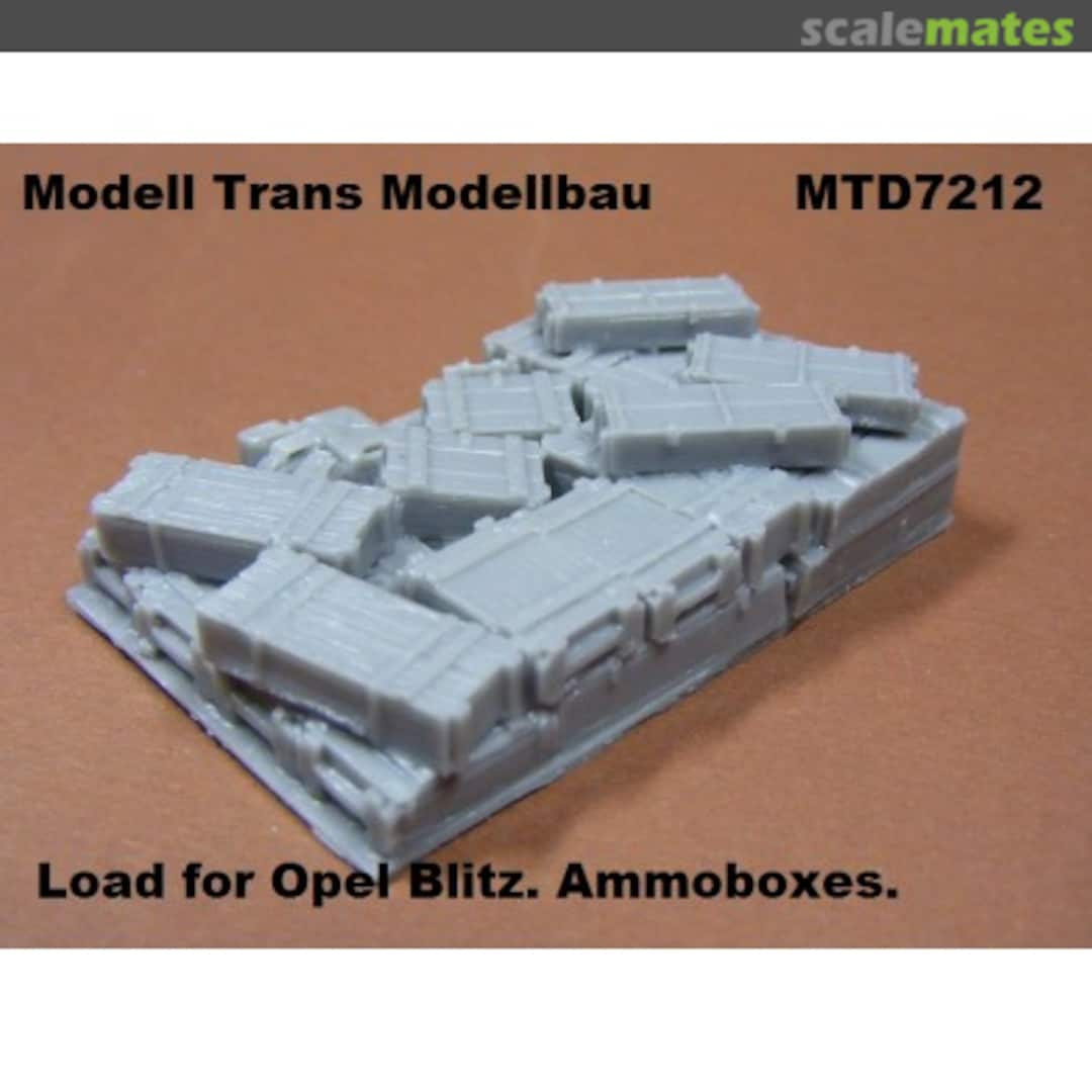 Boxart Load for Opel Blitz. Ammoboxes MTD7212 Modell Trans Modellbau