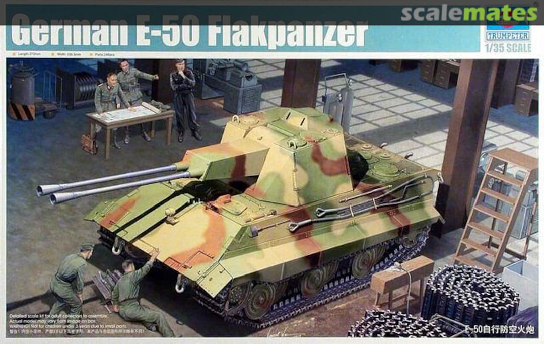 Boxart E-50 Flakpanzer 01537 Trumpeter