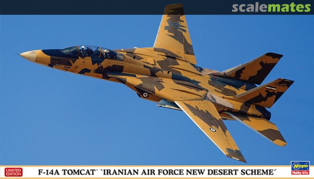 Boxart F-14A Tomcat `Iranian Air Force New Desert Scheme´ 02242 Hasegawa