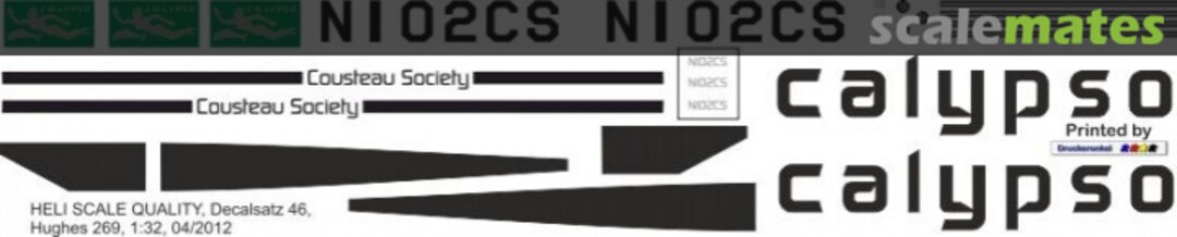 Boxart Hughes 269 - Calypso - NI02CS Decal 46 Heli Scale Quality