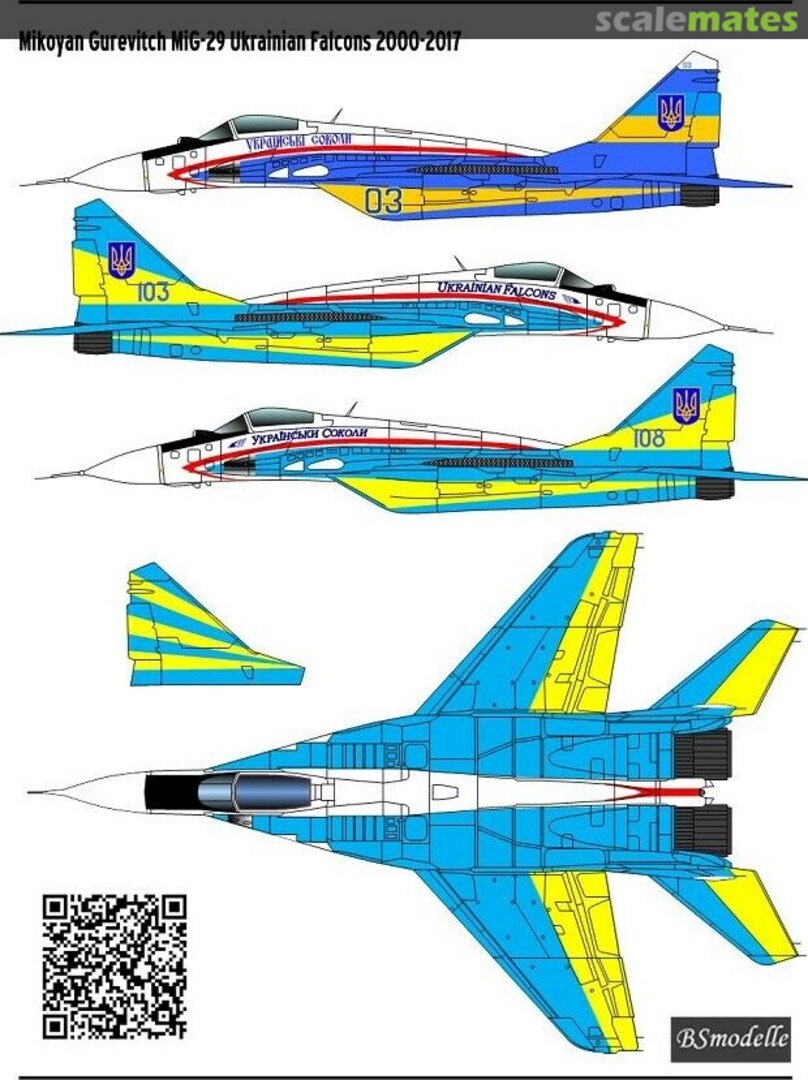 Boxart Mikoyan-Gurevich MiG-29 Ukrainian Falcons2000-2017 720364 BSmodelle