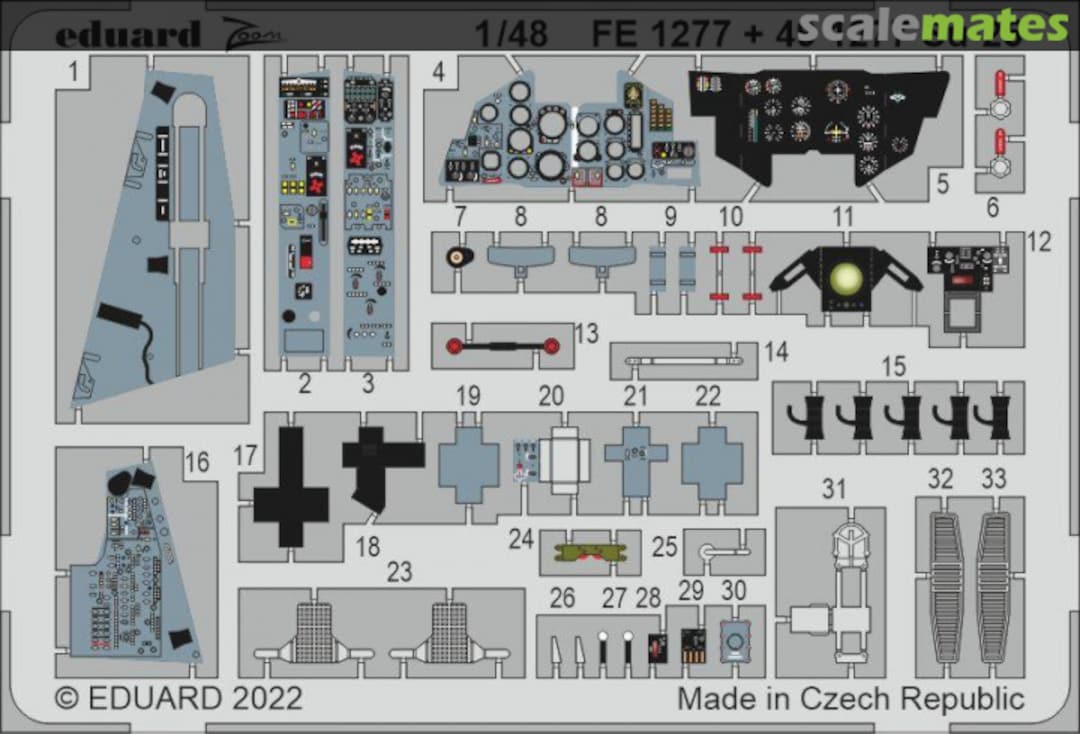 Boxart Su-25 detail set FE1277 Eduard