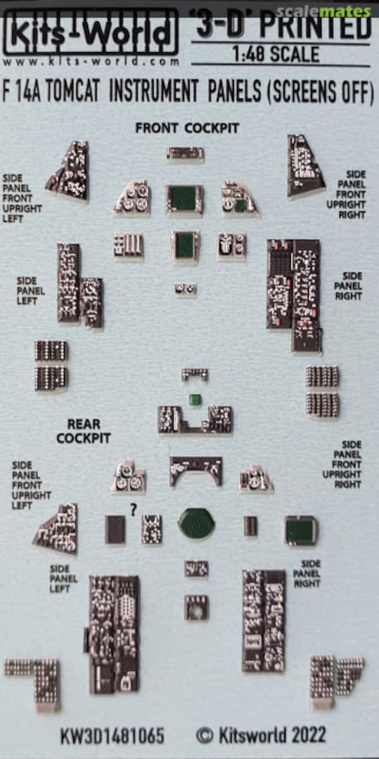 Boxart F-14A Tomcat screens OFF KW3D1481065 Kits-World