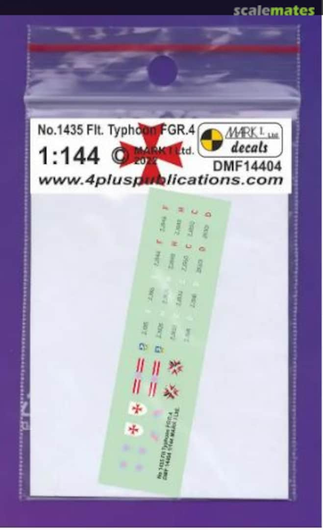 Boxart No.1435 Flt. Typhoon FGR.4 DMF14404 Mark I