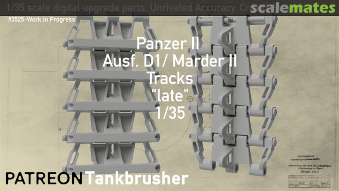 Boxart Panzer II Ausf. D1 / Marder II 3525-WIP-004 Tankbrusher Scale Modeling