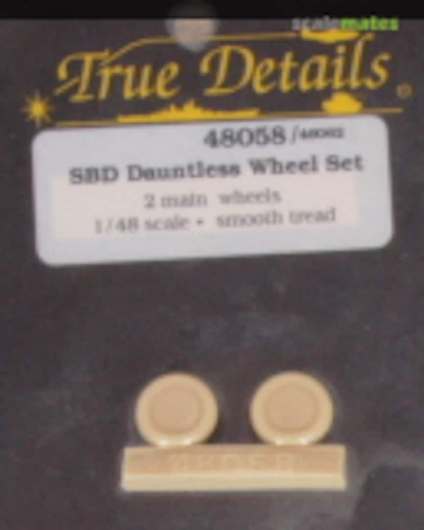 Boxart SBD Dauntless wheel set 48058 True Details