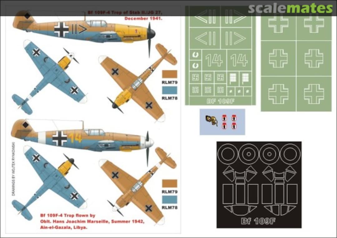 Boxart Bf 109F-4 Trop K32116 Montex