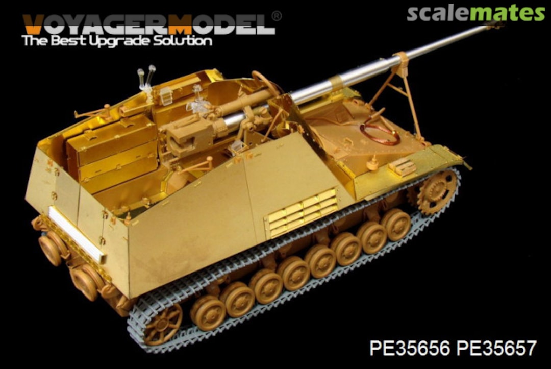 Boxart Sd.Kfz. 164 Nashorn Basic Set (Gun Barrel Included) PE35656 Voyager Model