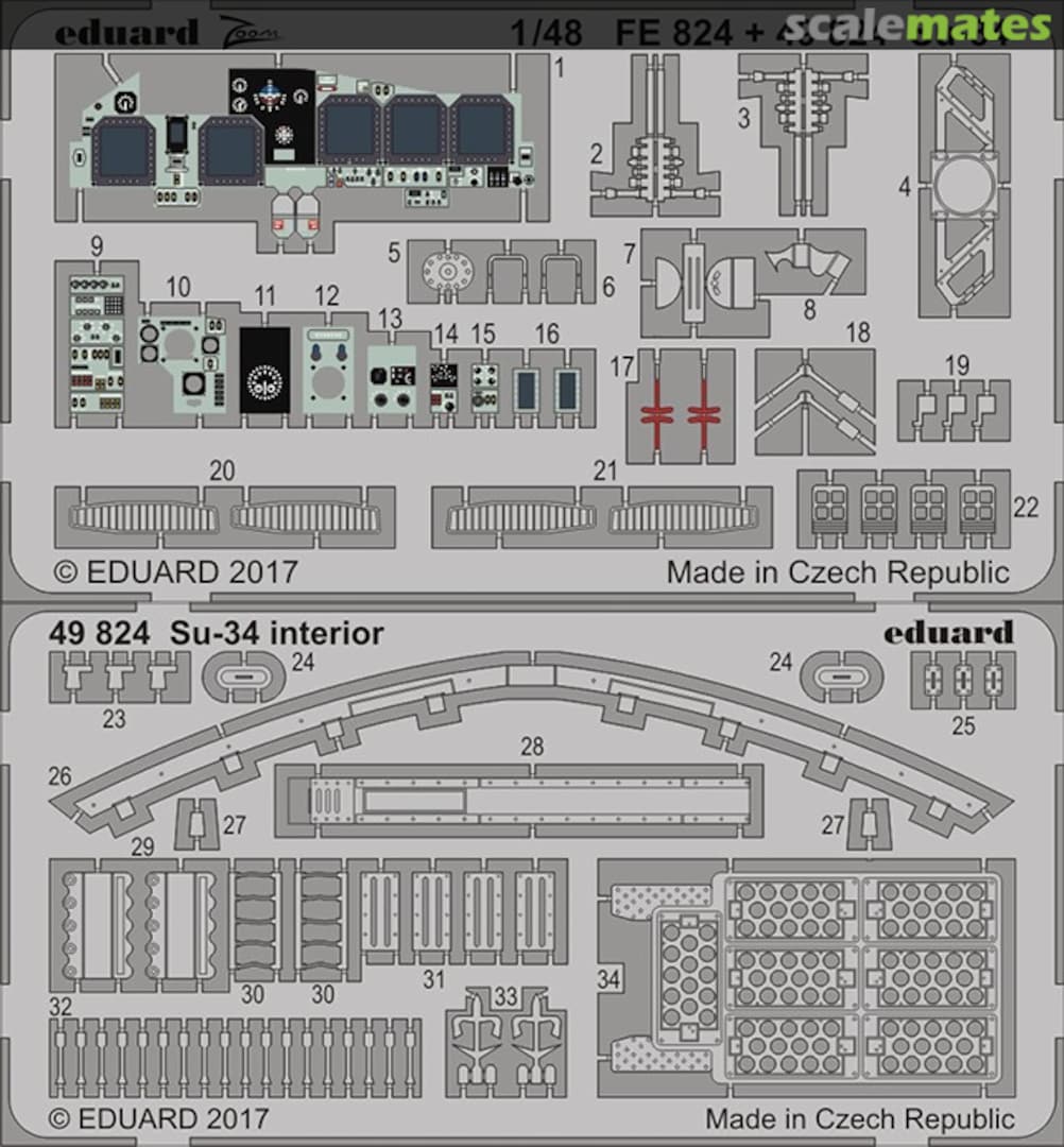 Boxart Su-34 Fullback - Interior 49824 Eduard