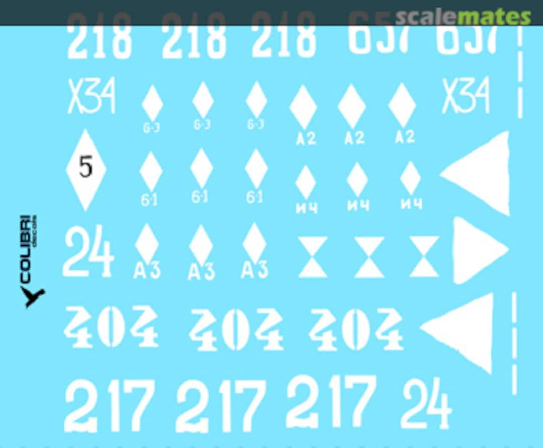 Boxart BT-7m 72034 Colibri Decals