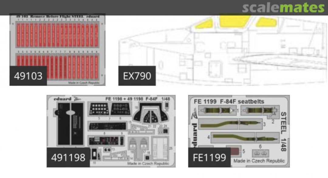 Contents F-84F Kinetic BIG49304 Eduard