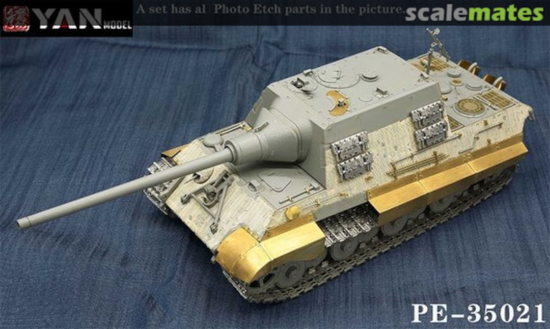 Boxart WWII German Jagdtiger Heavy Tank Destroyer Porsche type PE Sets PE-35021 Yan Model