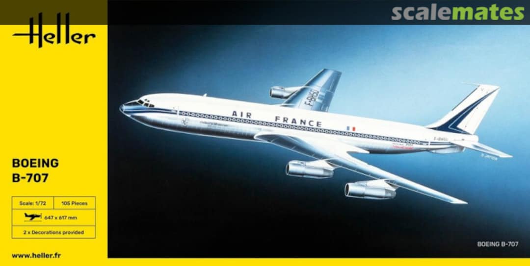 Boxart Boeing B-707 80452 Heller