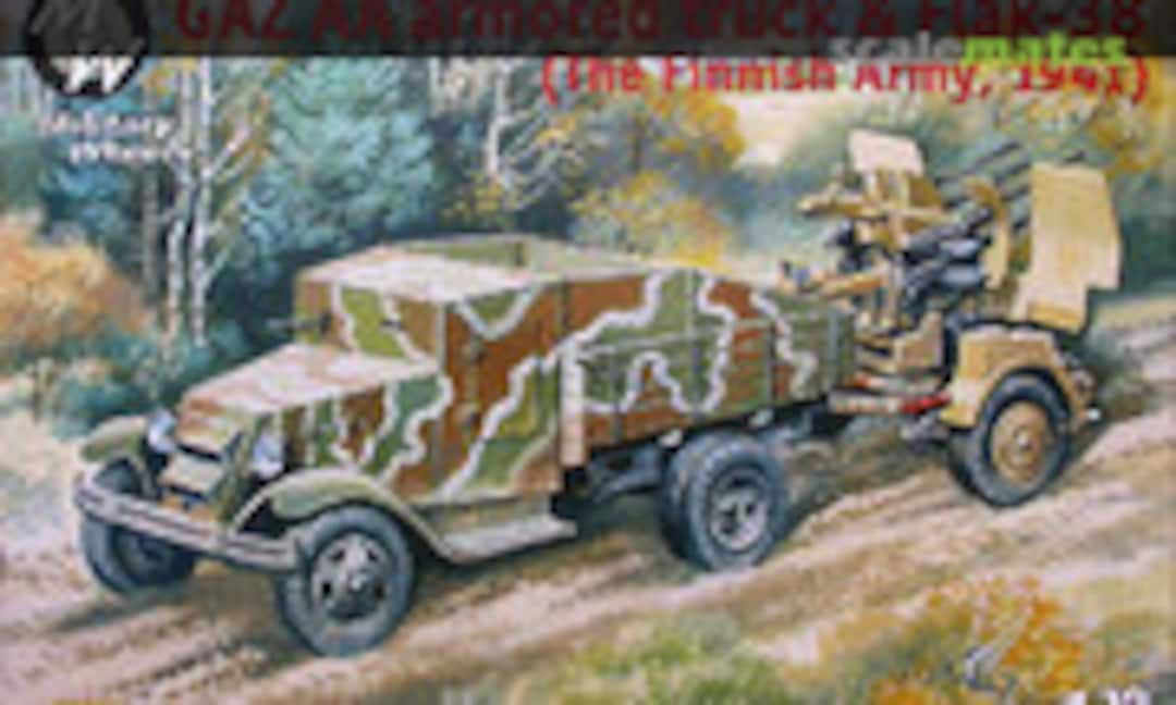 1:72 GAZ-AA armored truck &amp; Flak-38 (Military Wheels 7243)