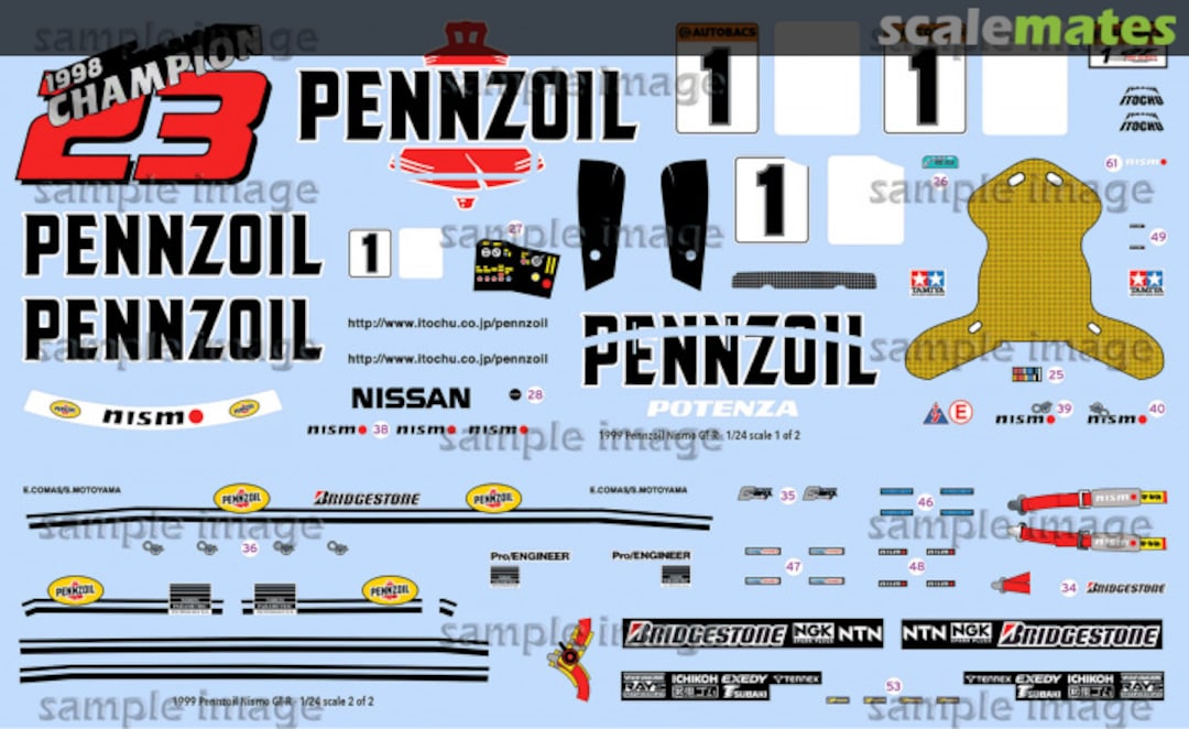 Boxart 1999 NISMO Pennzoil GTR  Indycals