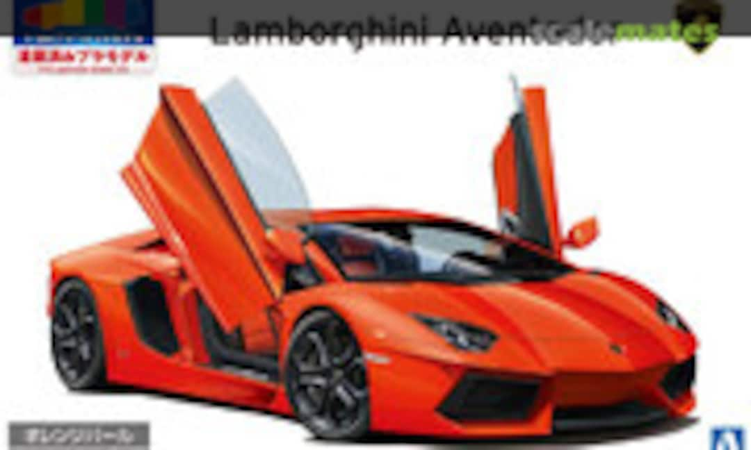 1:24 '11 Lamborghini Aventador (Orange Pearl) (Aoshima 062012)