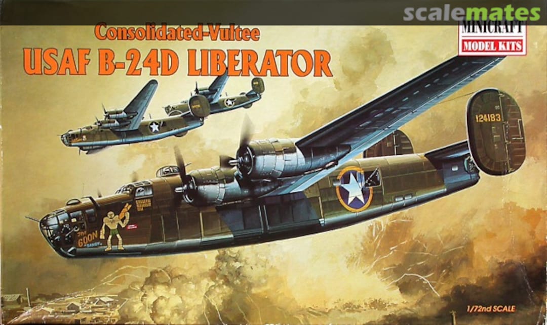 Boxart Consolidated-Vultee USAF B-24D Liberator 11612 Minicraft Model Kits