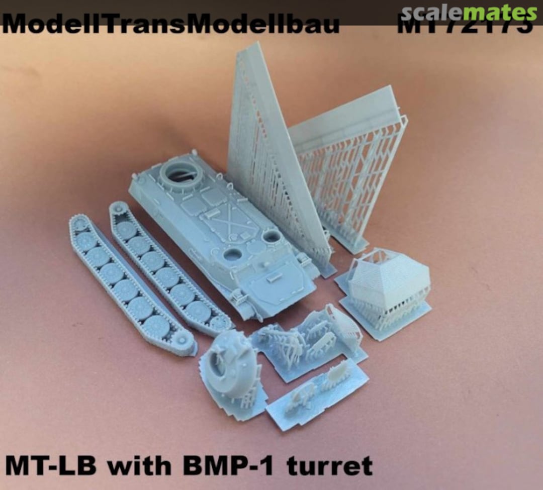 Boxart MT-LB w BMP-1 turret MT72173 Modell Trans Modellbau