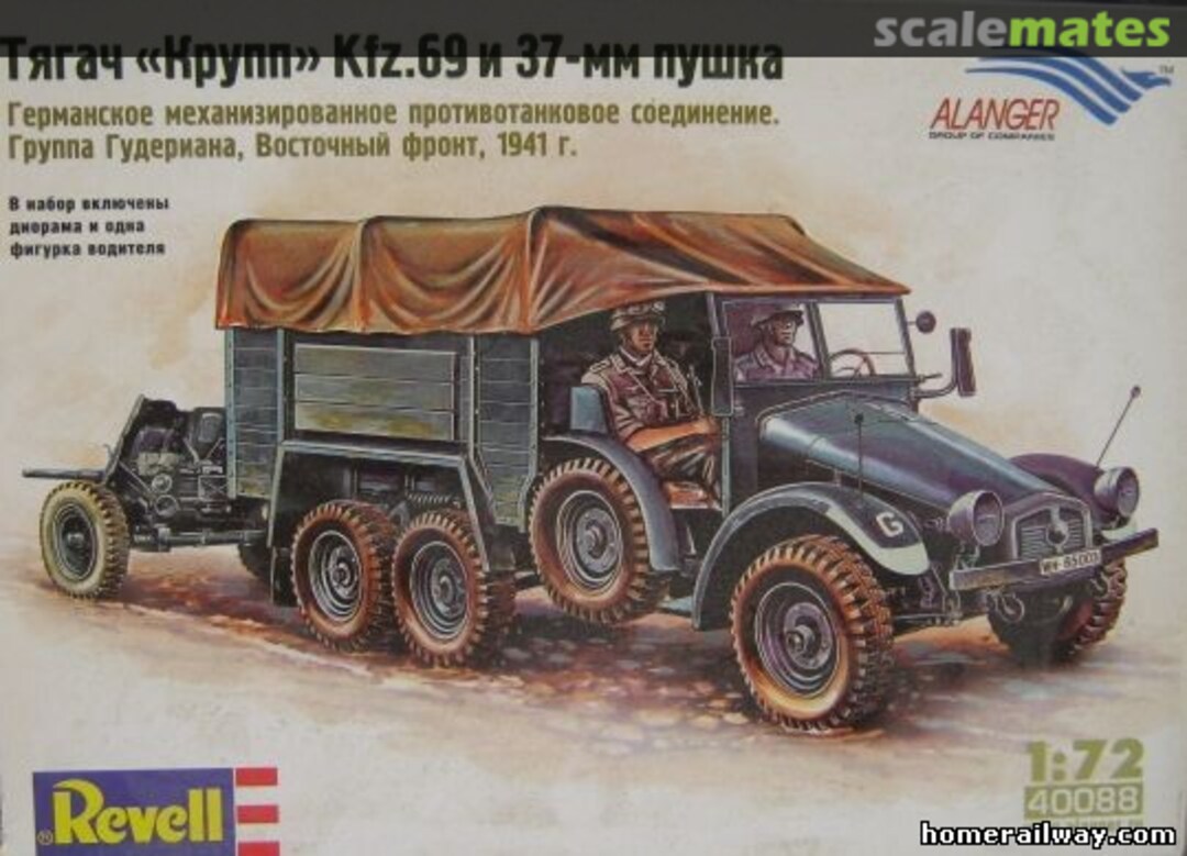 Boxart Krupp Protze Kfz. 69 & 3,7cm gun 40088 Alanger