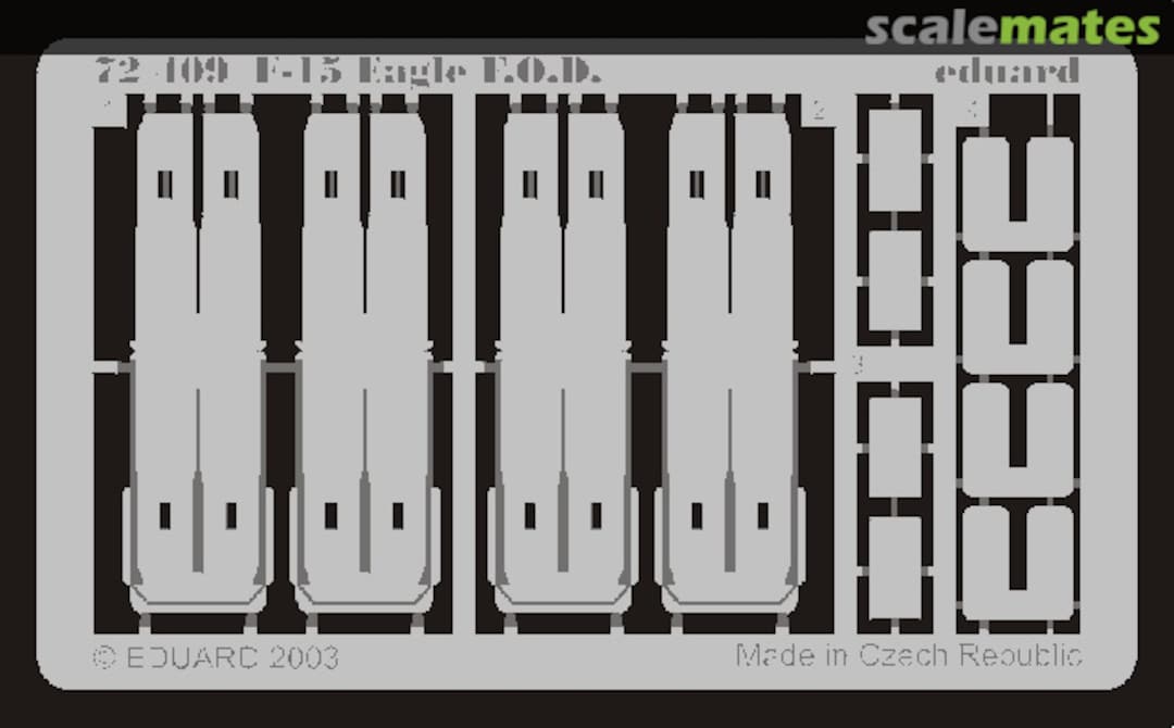 Boxart F-15 Eagle FOD Covers 72409 Eduard