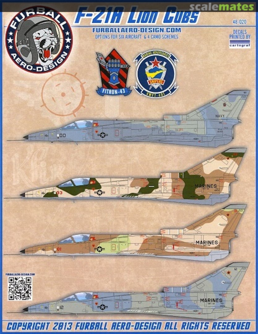 Boxart F-21A Lion Cubs 48-020 Furball Aero-Design