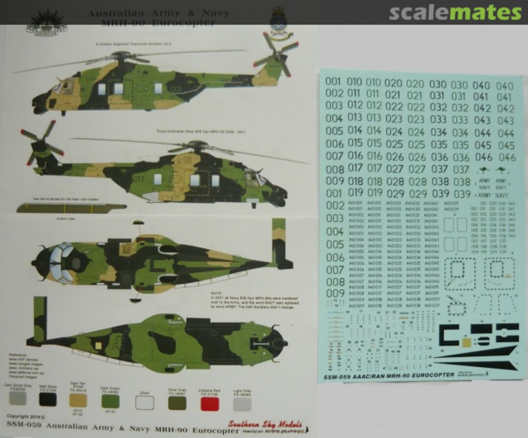 Boxart MRH-90 Eurocopter (Taipan) SSM-059 Southern Sky Models