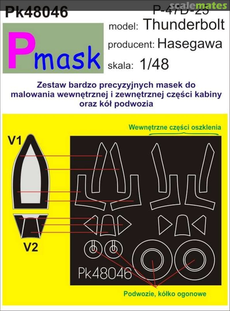 Boxart P-47D-25 Thunderbolt PK48046 Pmask