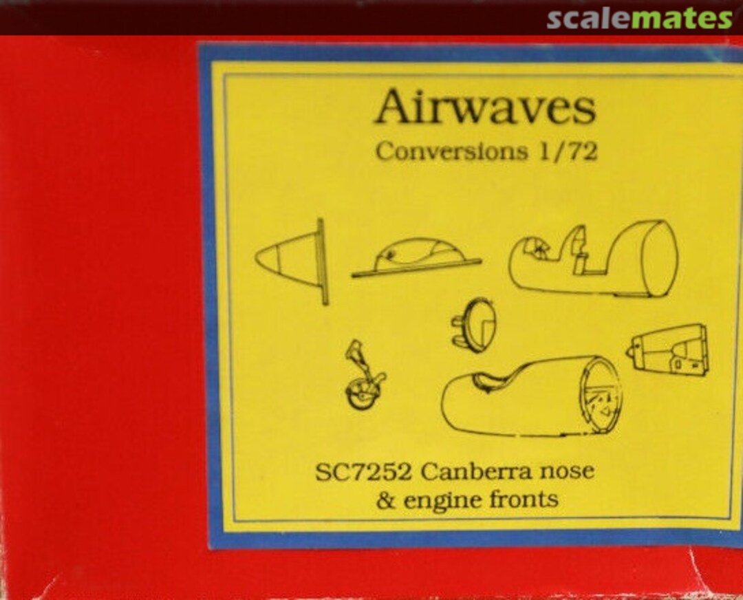 Boxart Canberra nose & engine fronts SC7252 Airwaves