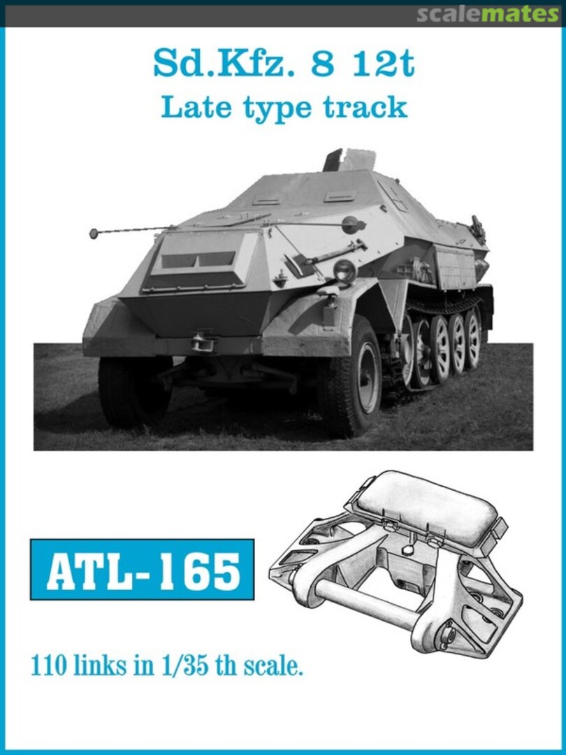 Boxart Sd.Kfz.8 12t - late type track ATL-165 Friulmodel