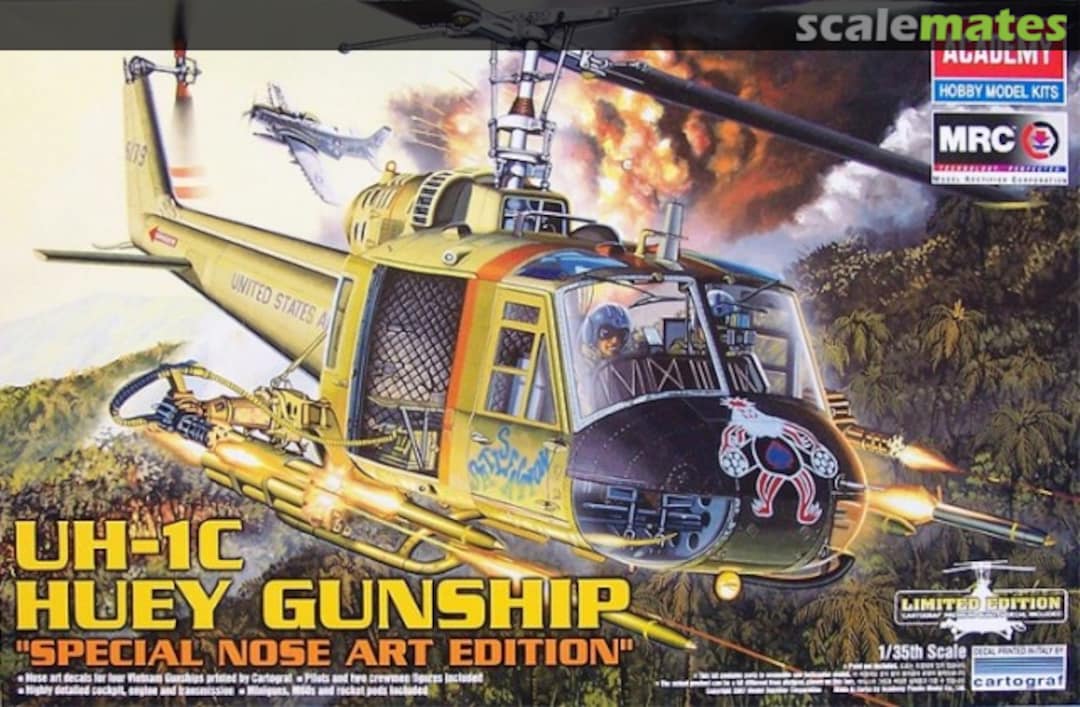 Boxart UH-1C Huey Gunship 12701 Academy