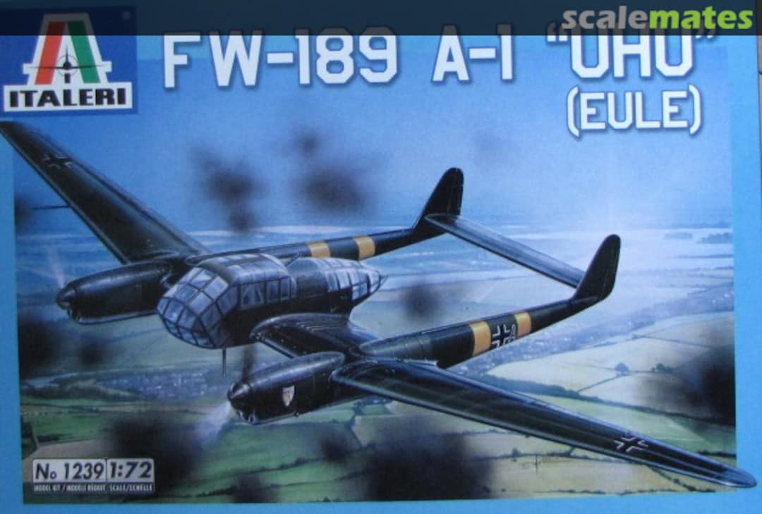 Boxart Fw-189 A-1 "Uhu" (Eule) 1239 Italeri