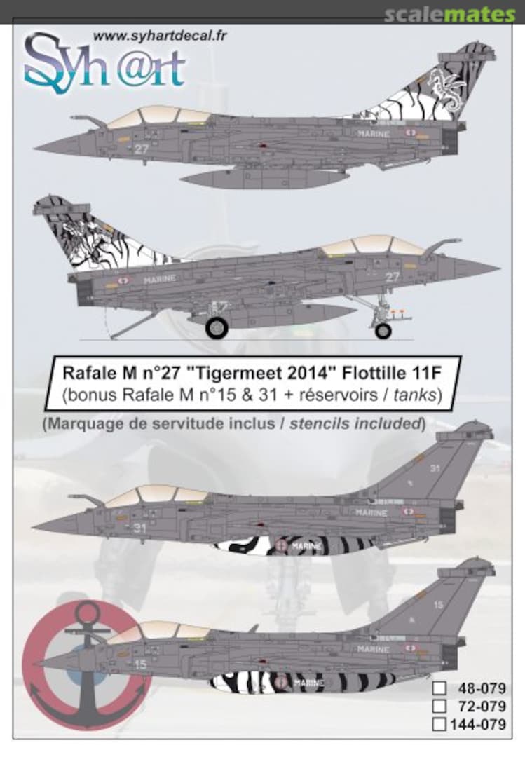 Boxart Rafale M n°27 "Tigermeet 2014" Flottille 11F 144-079 Syhart