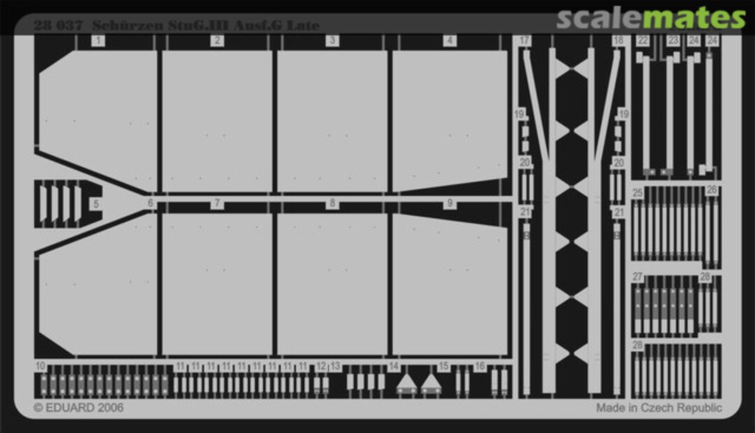Boxart Schurzen StuG.III Ausf.G Late 28037 Eduard