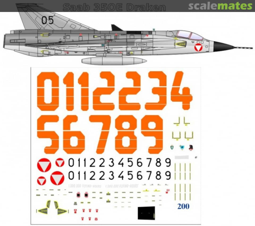 Boxart Saab J35 OE Draken Österreichisches Bundesheer FJ 72002 Brent-Air-Decals